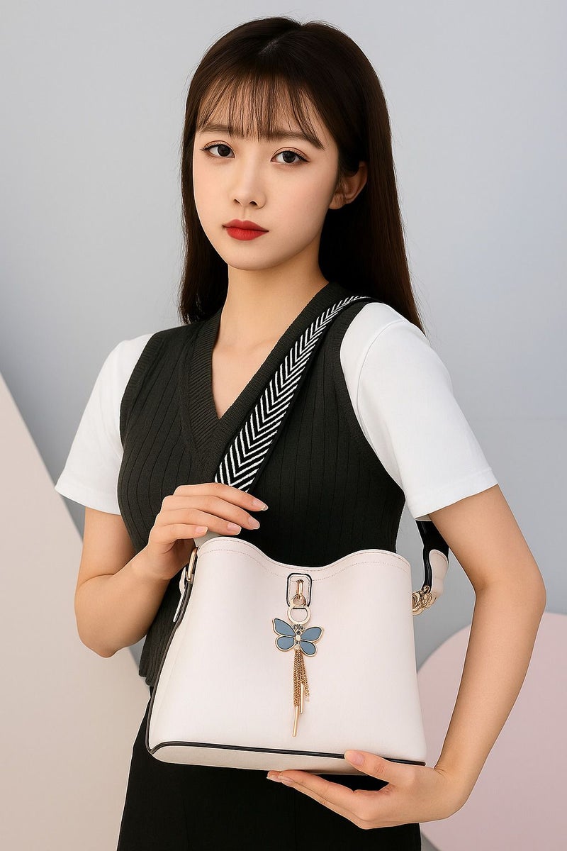 Osman Elegant Butterfly Charm Sling Bag for Women - Image 5